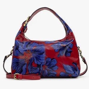 NWT Patricia Nash Floral Red and Blue Women's Bag w/ Scarf. 12x10